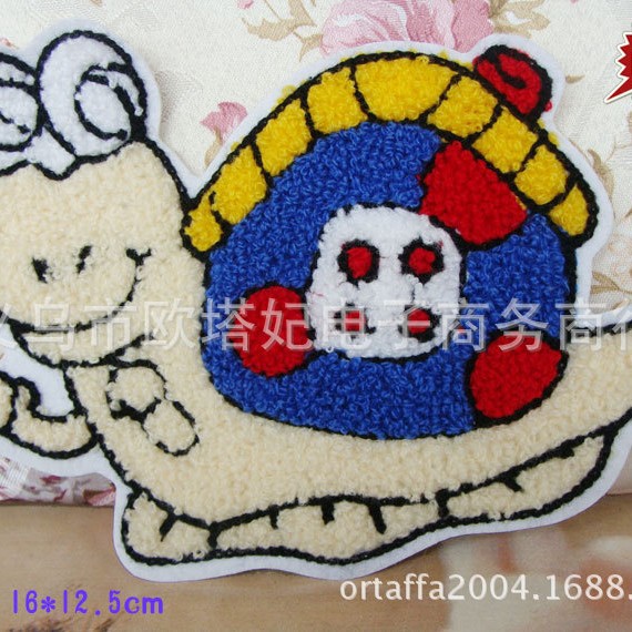 大号布贴 毛线绣童装贴 毛衣贴 给我一个小小的家,蜗牛的家毛线贴