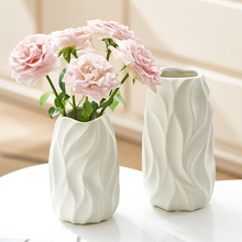轻奢奶油风陶瓷花瓶水养鲜花玫瑰插花器装饰摆件现代简约客厅咖佑