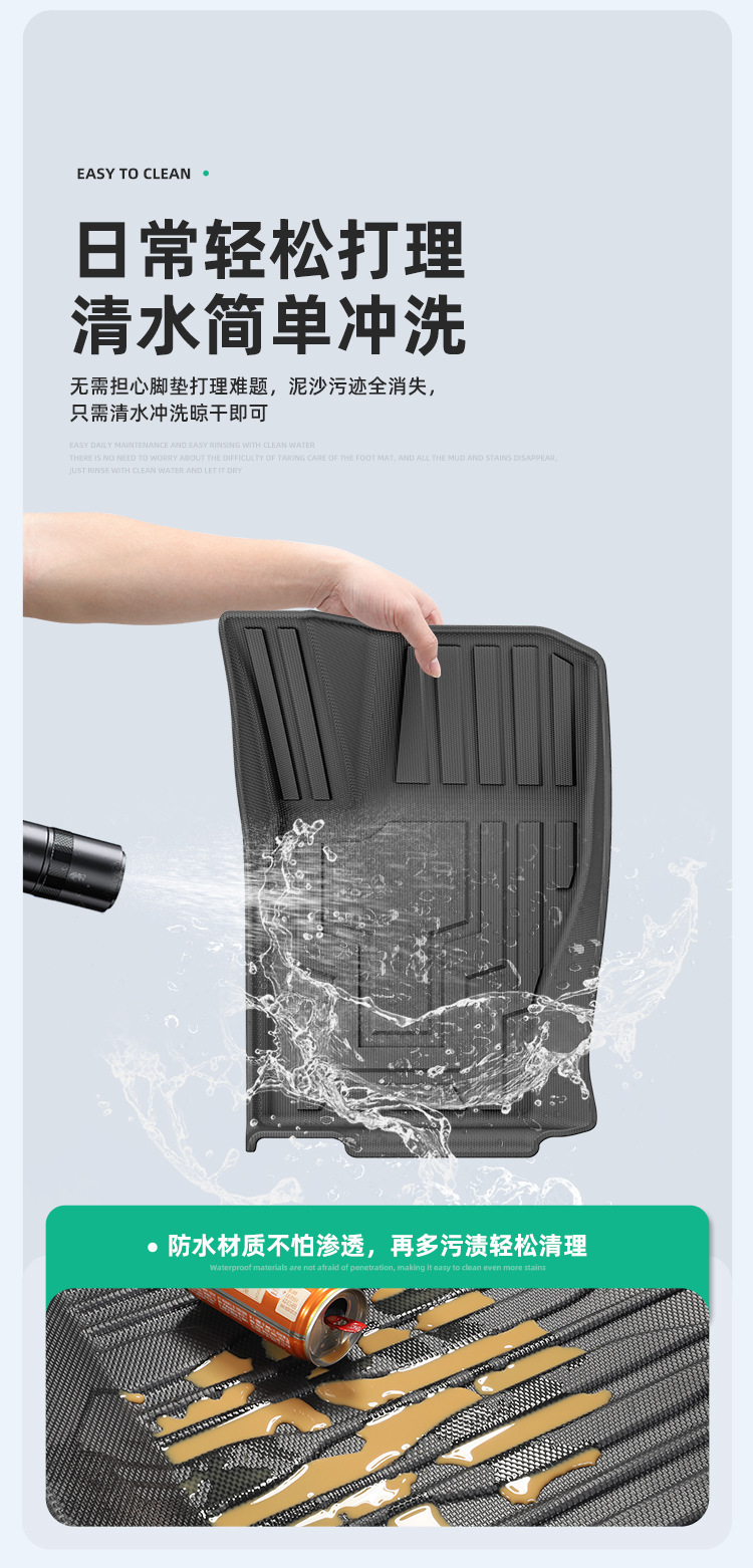 Suitable for 23-26 model Tank 400 car floor mats, TPE floor mats, car-specific floor mats, and trunk mats
