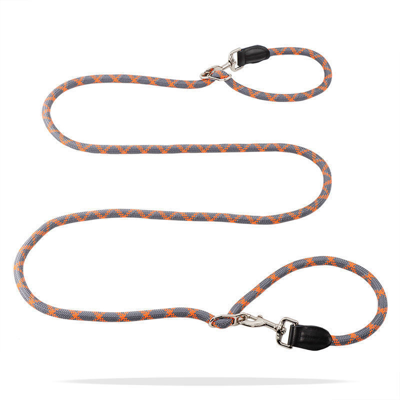 Amazon Venta caliente mascota perro Correa multifuncional cintura crossbody doble cabeza una arrastre dos perro Correa perro cadena