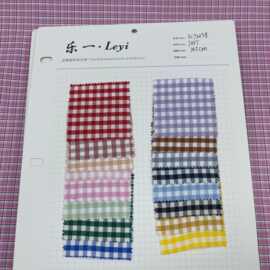春夏色织新品韩风肌理高品质格子条纹男女童装衬衫连衣裙吊带鞋材