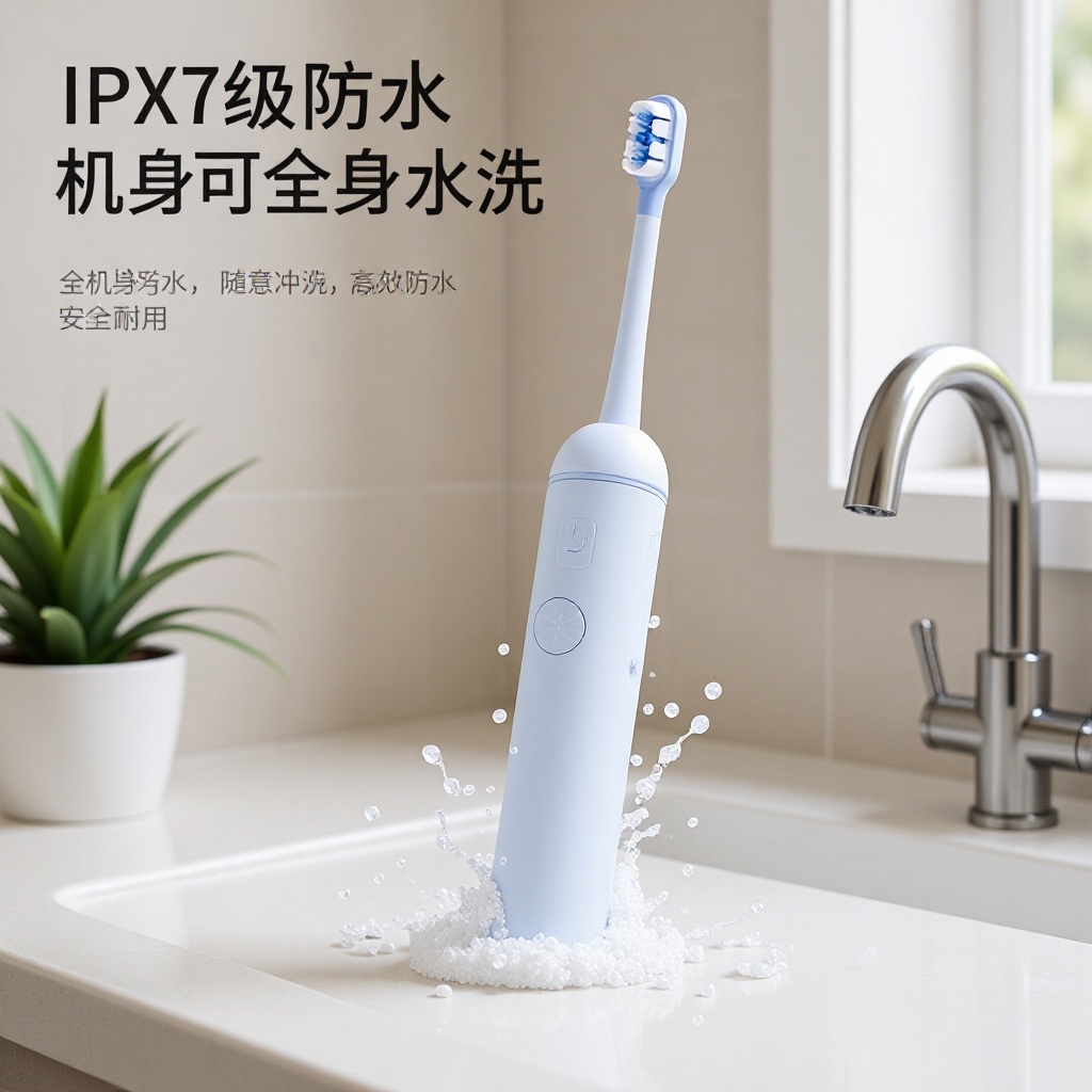 Foreign Trade Cross-Border 45-Degree Vibration Cleaning Factory - Interface 7 Waterproof Rechargeable Home Vibration Electric Toothbrush USB