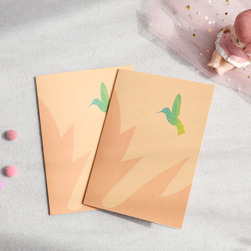 Mother's Day three-dimensional greeting card maple leaf bird paper carving creative handmade gift birthday blessing message cross-border card wholesale