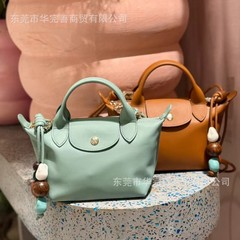骧家2025新款牛皮饺子包通勤手提包单肩包大容量斜挎包女通勤必备
