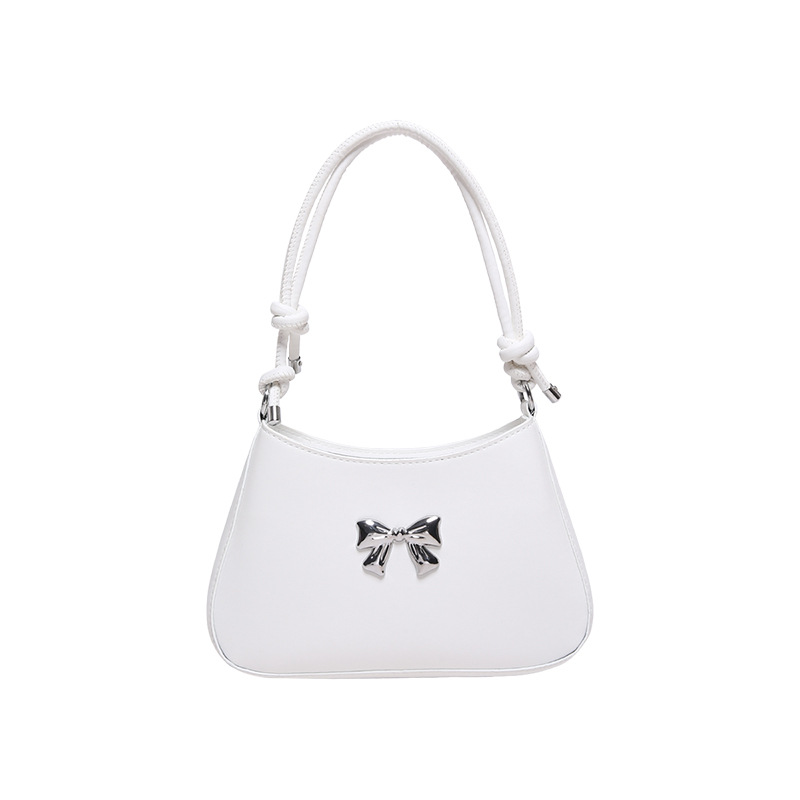 Bolso de axila con lazo lindo y dulce de la moda de este año 2024 invierno nuevo bolso de hombro para mujer