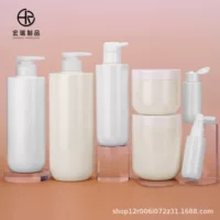 Фабрика Прямая продажа 500ML750ML Эллиптический квадрат шампунь гель для душа кондиционер для чистки волос ПЭТ круглая пластиковая бутылка