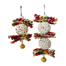 鹦鹉通草球鸟玩具啃咬球鸟用品鹦鹉解闷玩具解压玩具藤球觅食