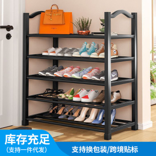 Foreign Trade Simple Shoe Rack Multi-layer Multi-functional Household Shoe Cabinet Rental House Dormitory Door Space-saving Storage Shelf