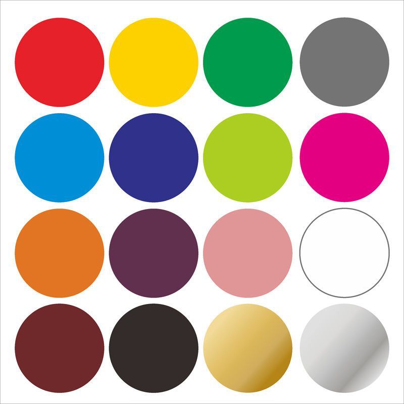 Round Stickers Self-Adhesive Waterproof Round Stickers Floor Stickers Wall Stickers Circle Kindergarten Stationing Fixed Point Decoration Oil-Proof Dots