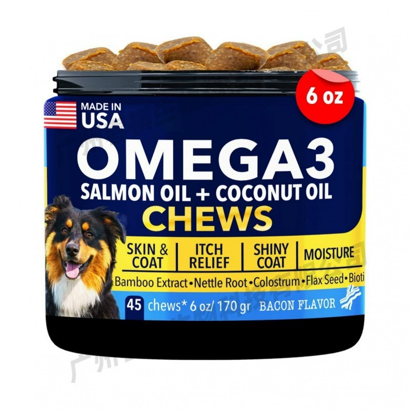 Внешняя торговля домашние животные масло лососей собачьи аллергии на кожу против зуда пробиотик Pet fish oil