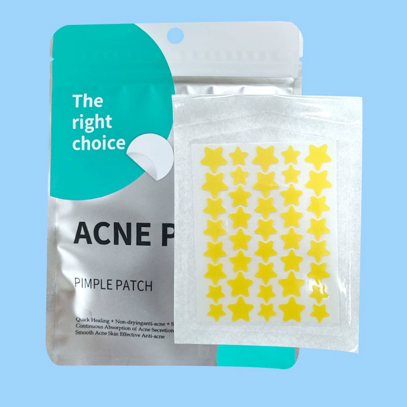 Acne Patch Hydrocolloid Star Stickers, 40 pcs Sheet, Glitter & Clear Color Options, Waterproof