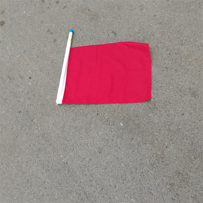 铁路红黄绿信号旗 安全防护旗 彩色带杆调车信号旗 磁吸式信号旗