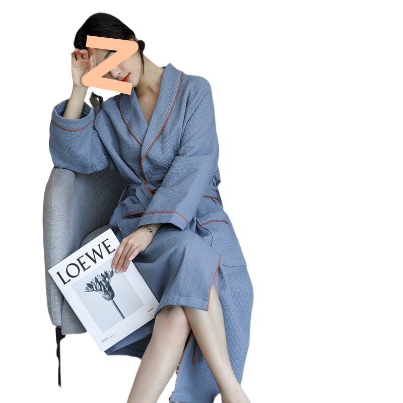 나이트 가운 남자 신년 새 호텔 목욕 가운 목화 흡수성 남성과 여성의 가을 및 겨울 잠옷 커플의 목욕 가운 목욕 타월 빠른 건조