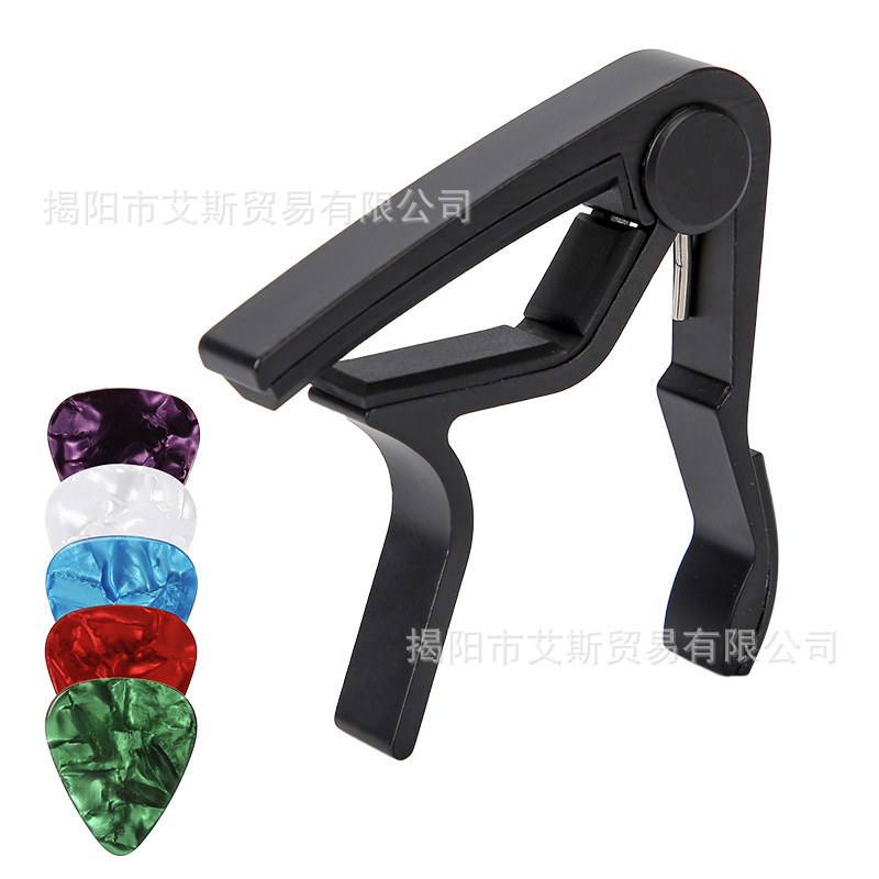 Capo guitarra capo guitarra grano de madera aplicable acústica guitarra eléctrica ukelele accesorios transfronterizos