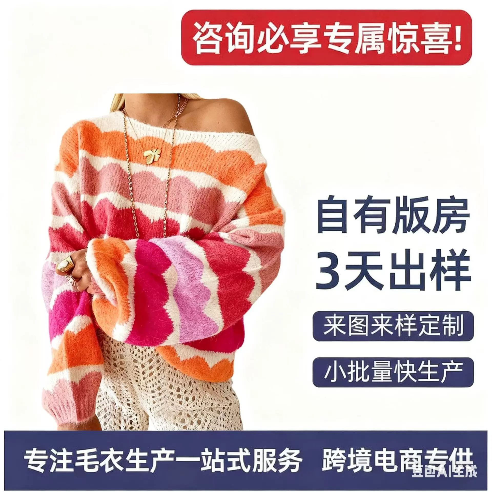 跨境女装秋冬2025新款毛衣批发时尚百搭针织上衣高品质秋冬外套