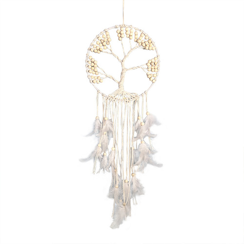 Handwoven dream catcher pendant wooden beads tree of life pendant aerial pendant cross-border exclusive for foreign trade