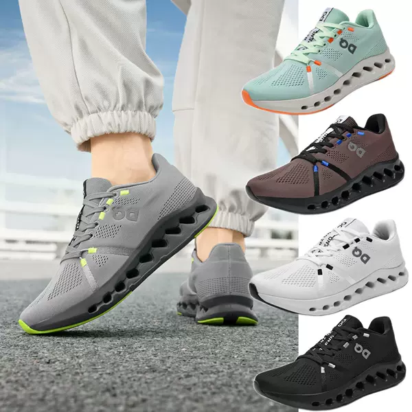 Cross-border foreign trade 2026 sports shoes, fly-knit mesh breathable all-season casual shoes, non-slip cushioning marathon running shoes