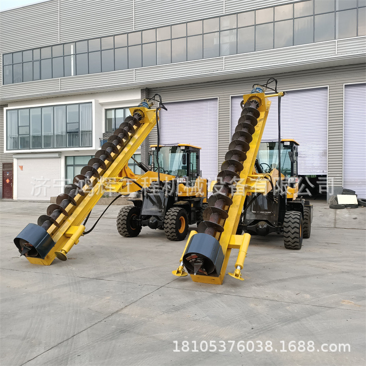 电力工程电线杆打桩机 轮式四驱电线杆打桩机 小型建筑地基打桩机