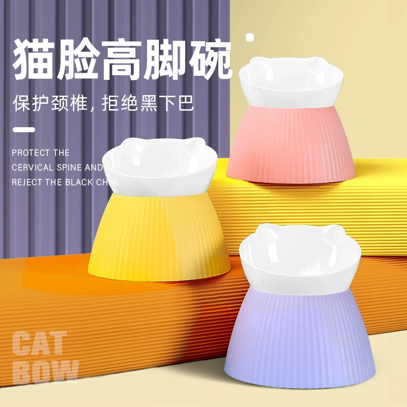Товары для животных в скандинавском стиле кошачья чаша наклонная Шейная поддержка Pet Bowl Антидетонационная Собачья еда миска
