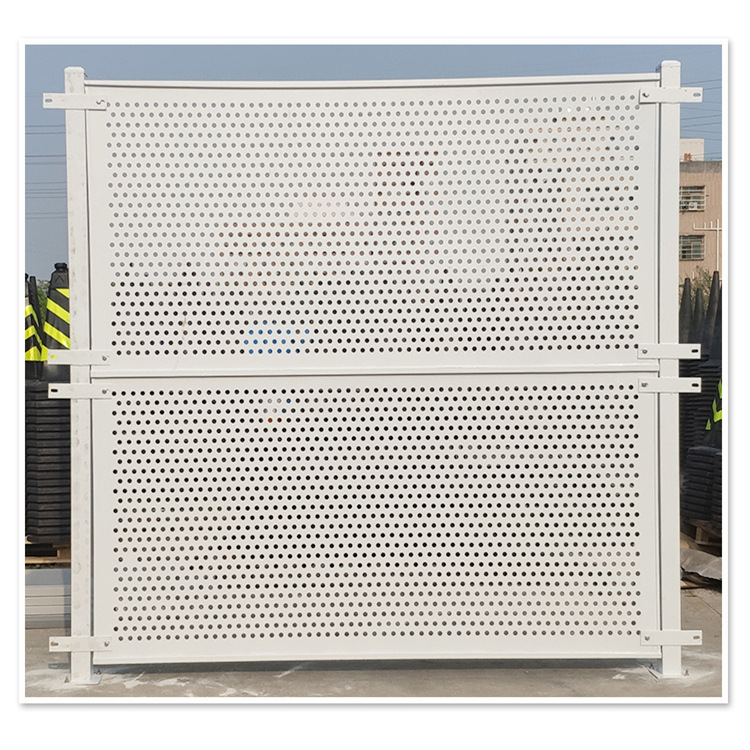 江门建筑工地冲孔围挡 临时圆孔道路冲孔围栏 挡风防护厂家