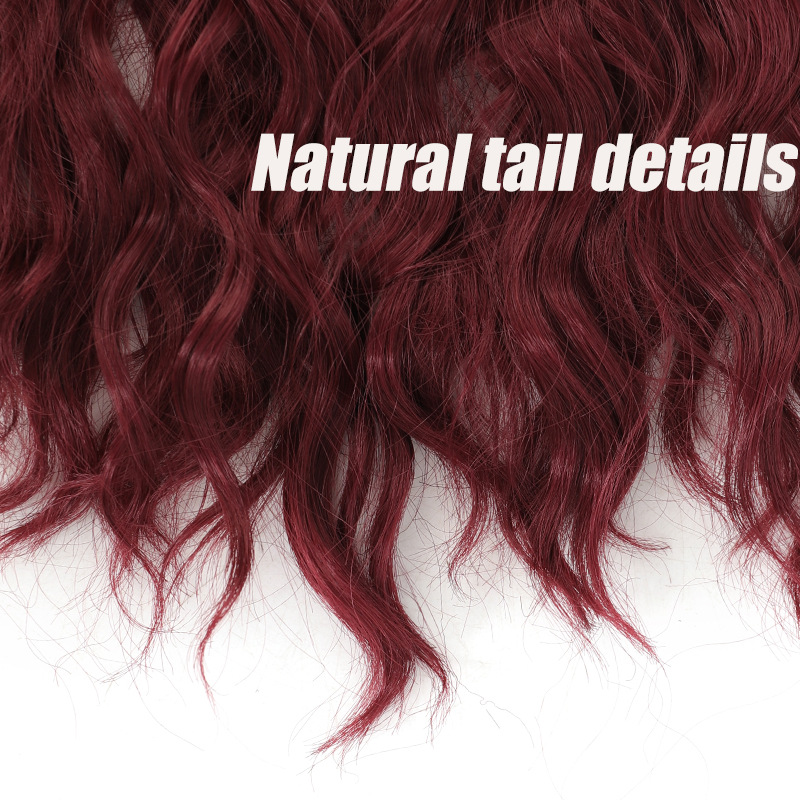 Extensii de păr sintetice cu clip ondulate efect undă_voghion.com