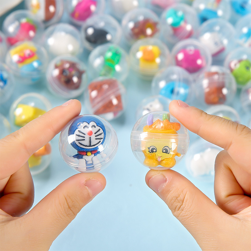 透明公仔ガチャ玩具一元コインゲームホールガチャ機の露店弾力ボールガチャ幼児プレゼント卸売り|undefined