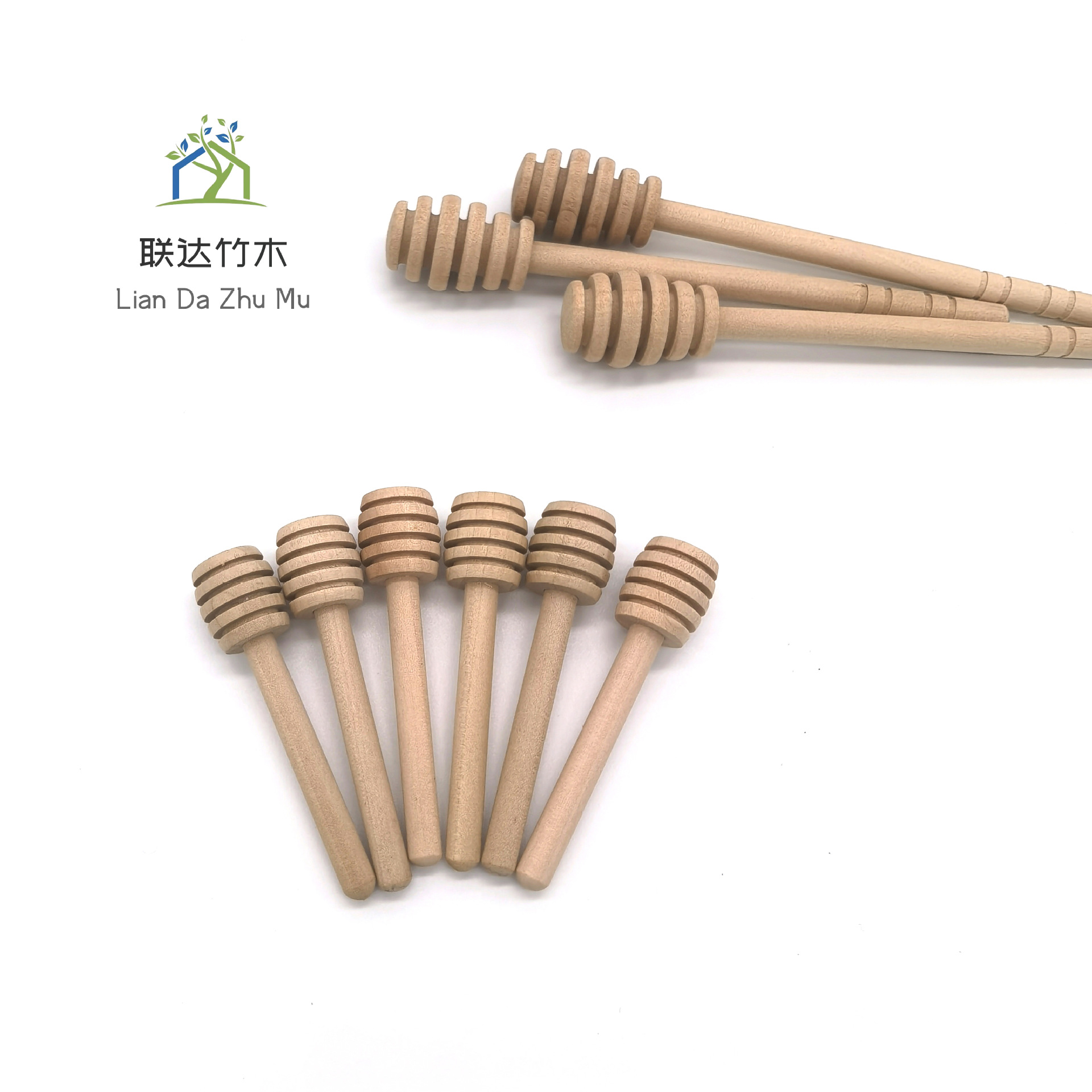 Palo para mezclar miel de madera maciza Bebida de té con leche Palo para extraer líquido para mezclar mermelada Palo para recoger miel de madera al por mayor