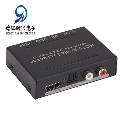 hdmi audio splitter 4k HDMI TO HDMI+AUDIO+SPDIF+R/L signal converter power supply
