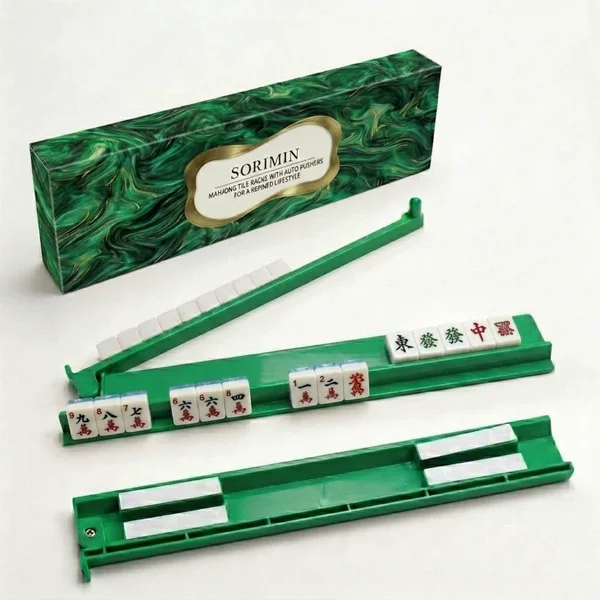 New Hot-Selling Amazon Usa Mahjong Push Ruler with Anti-Slip Multi-Functional Dopamine Card Sorting Ruler in Color Box