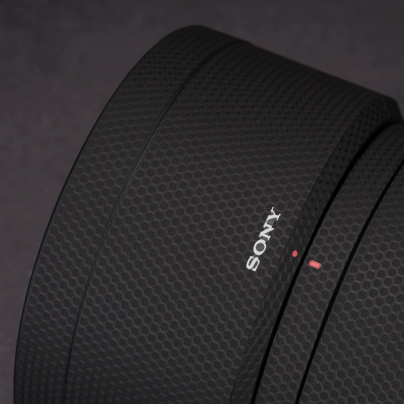 Защитная пленка для объектива Sony 85F1.4 GM первого поколения, 85-1.4, матовый кожаный узор, карбоновый мат