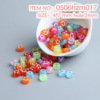 Pack, acrylic beads with letters, children's keychain, accessory, 10 gram, English letters, early education