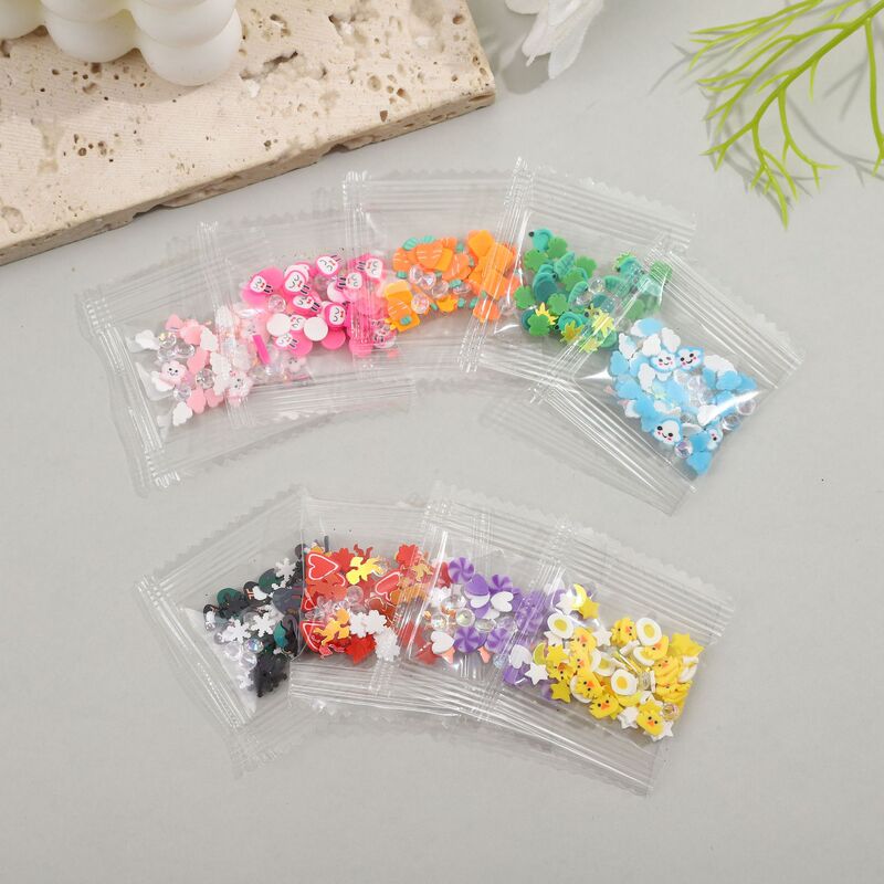Sugar particles handmade DIY chocolate silk macaron color fruit patch accessories cream glue nail sequins glitter