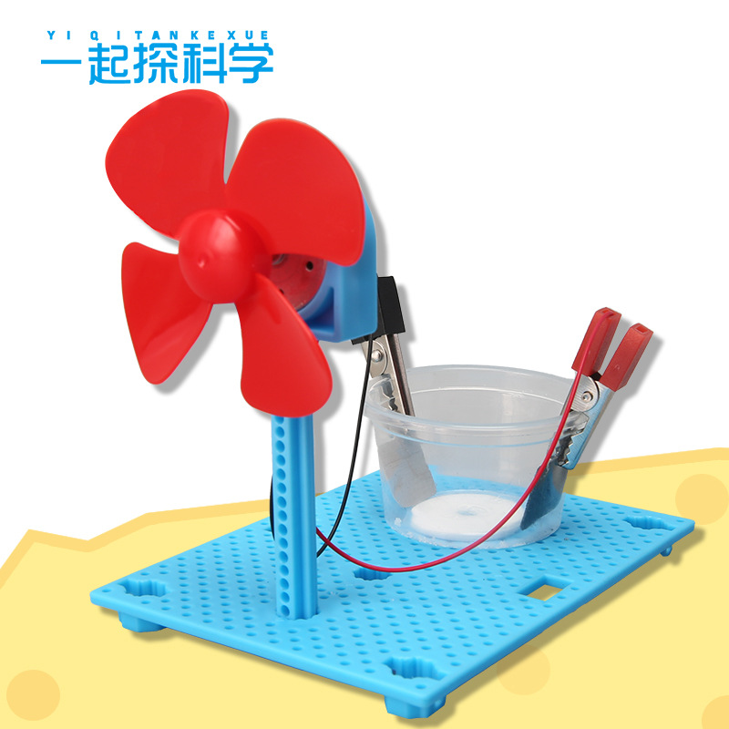Salt solution, air fan, generating electricity