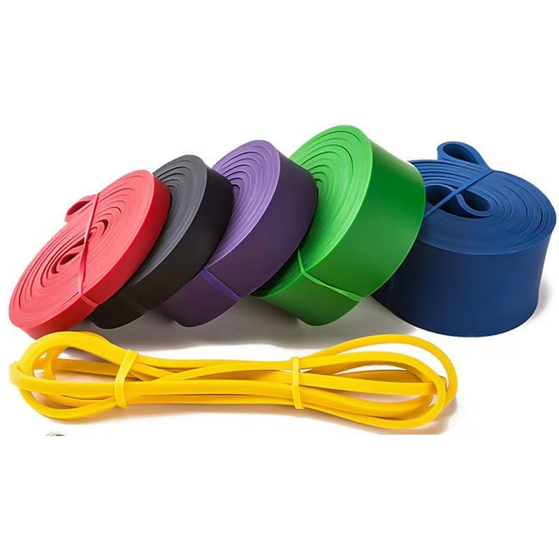 Professional TPE elastic band for fitness stretching, resistance band, thickened and widened, suitable for Pilates, yoga, butt-lifting, and body shaping training