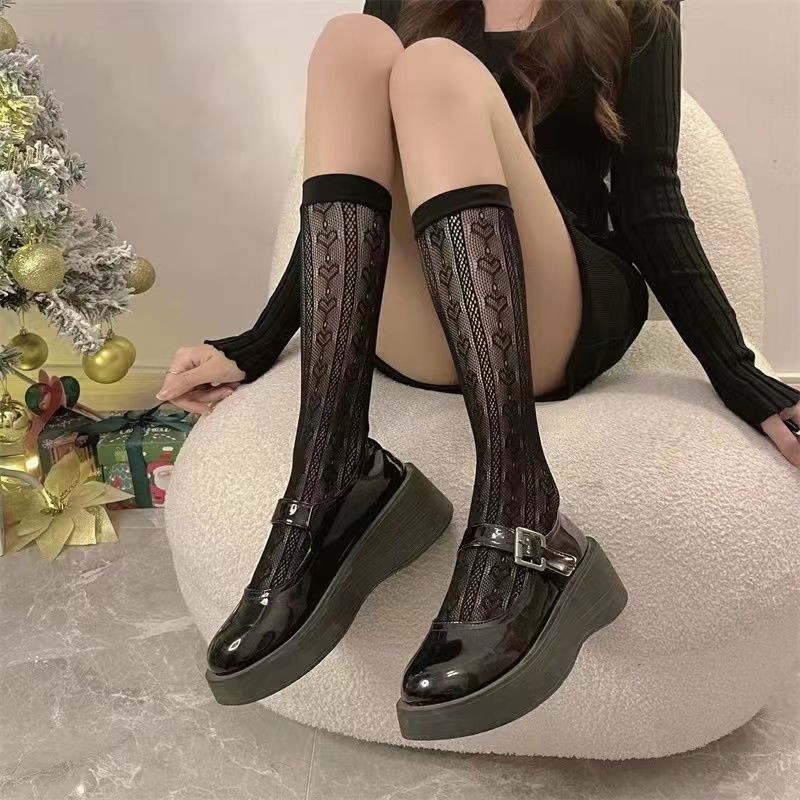 BC-3005 촘촘한 하트 무늬 블랙