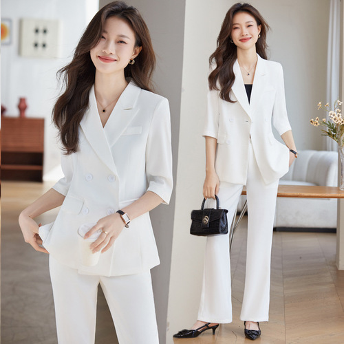 Professional suit women's summer 2024 new formal dress temperament goddess style high-end casual suit jacket work clothes