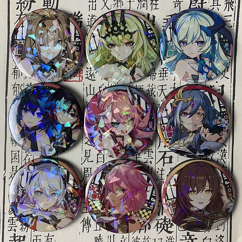 Peripherals: Kiana, Aponia, Bronya, Mei, Tinplate, Sundew Badge