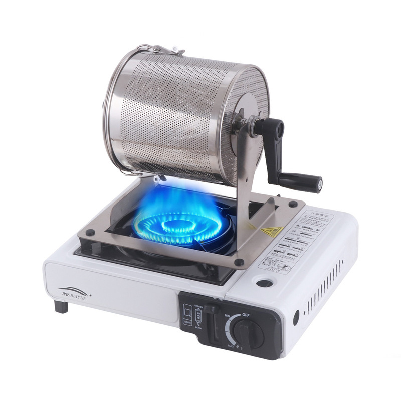 Chang Xiaole T13S Hand-Cranked Direct Fire Coffee Roaster 300g Large Capacity Bean Roaster for Home and Commercial Use