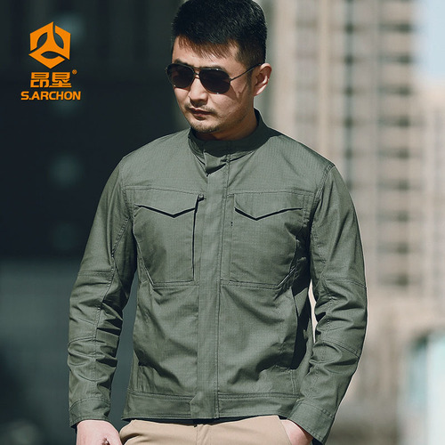 Eagle Three-Season Tactical Jacket Outdoor Waterproof & Scratch-Resistant Multi-Pocket Work Jacket Climbing Suit for Men