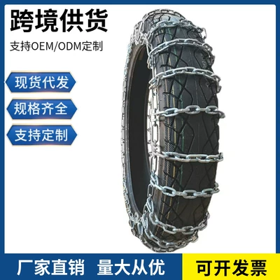 Electric Vehicle Anti-Slip Chain for Two or Three-Wheeled Electric Bikes, 3.00-10 Tire Anti-Slip Iron Chain for Winter Snow and Mud (Tire snow chain)