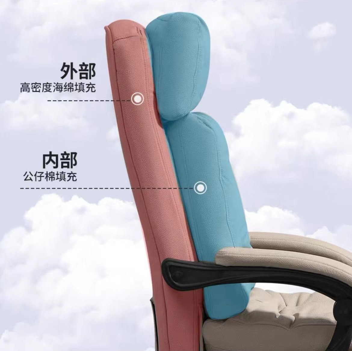 Silla de jefe silla de oficina doméstica silla de computadora de oficina cómoda silla de juego reclinable silla de deportes electrónicos