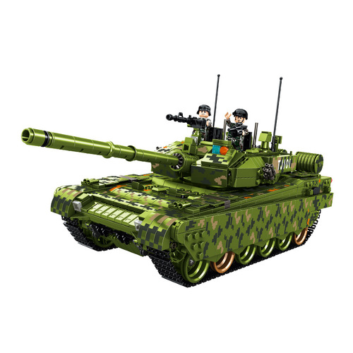 Panlongos 99 Main Battle Tank T90 Mouse Tank MK4 Assembly Educational Building Blocks Toy Model for Boys