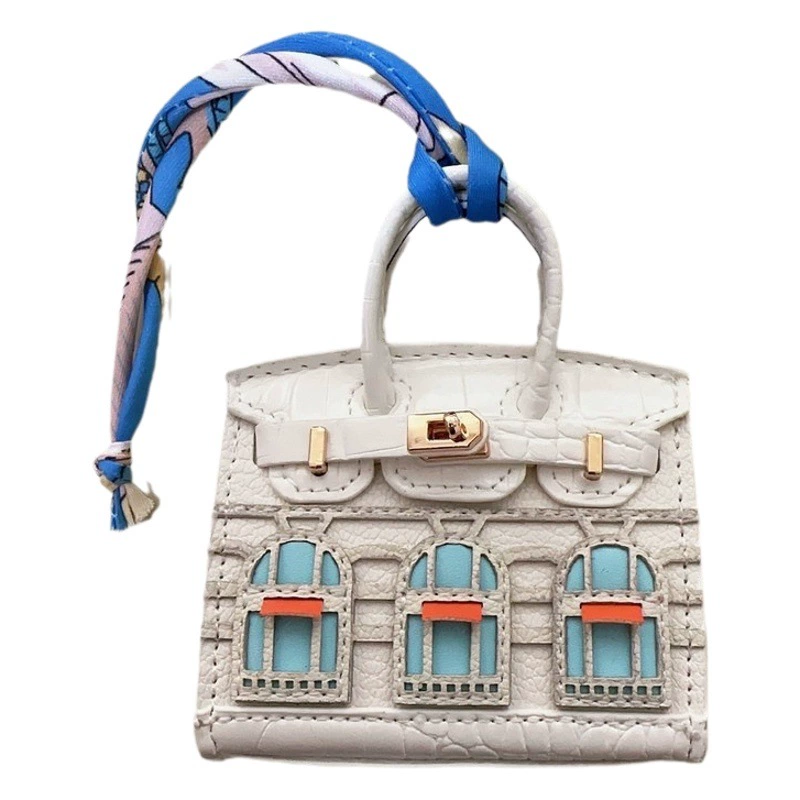 Мини платиновая сумка маленький дом кулон милый творческий маленький оконный ключ от машины кулон сумка для наушников рот красный конверт оптом