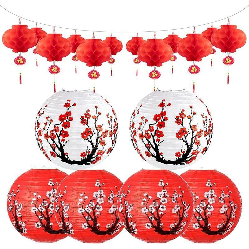 Christmas Halloween 18 Pcs Hibachi Party Decorations Chinese