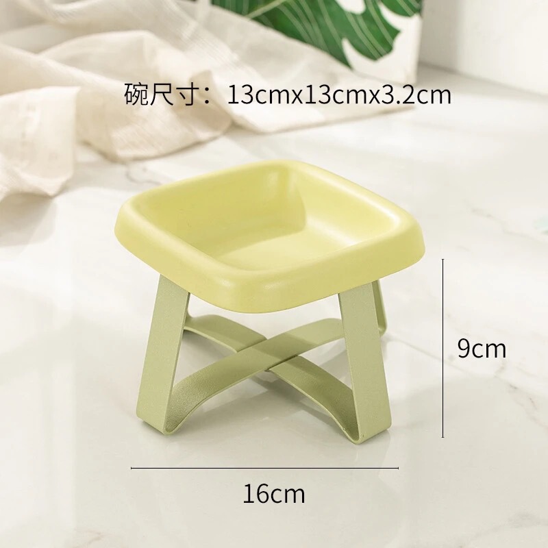 pe宠物碗pe铁架猫咪狗碗宠物碗猫粮食盆罐头碗护颈增高碗架零食碟|undefined