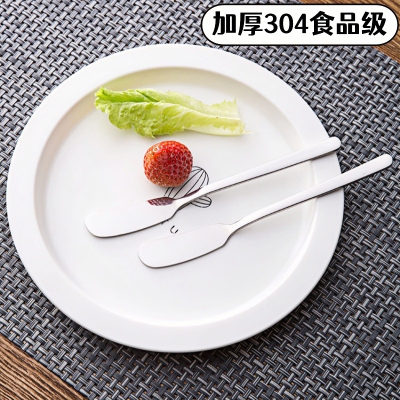 Cuchillo para mantequilla de acero inoxidable 304, cuchillo para queso, cuchillo para mantequilla, espátula para untar crema y pan, cuchillo para mermelada, directamente de fábrica.