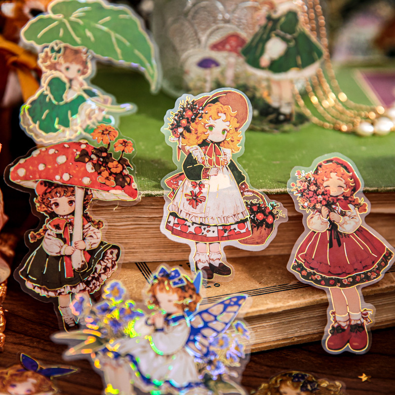 Mr. Paper Paquete de pegatinas grandes Serie de teatro de cuentos de hadas Tema de personajes Película de corte Material de la cuenta de la mano Paquete de pegatinas decorativas