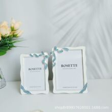 珐琅彩银色时尚欧式简约金属相框，家庭摆件装饰点缀相框