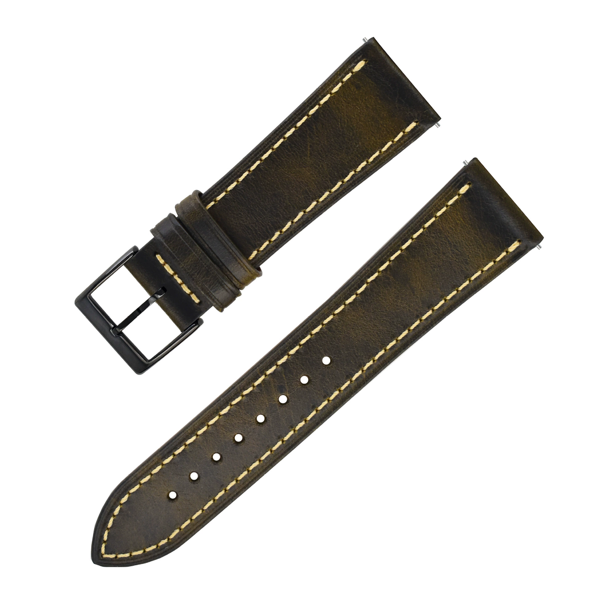 Подходит для Samsung Gears3ticWatch Huami Watch Moto360 тонкая настоящая кожа кромка быстро снимается браслет