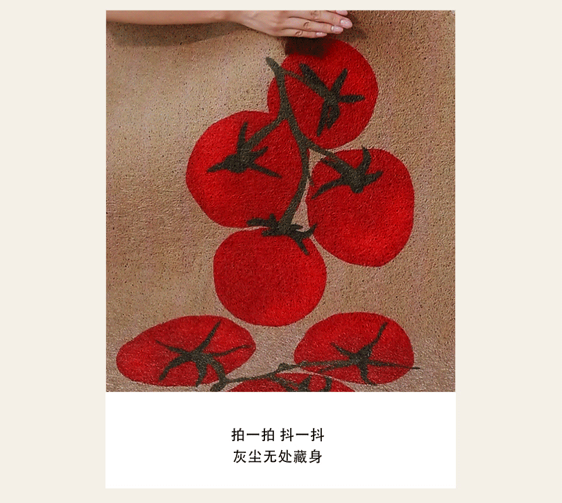 Entrance door mat with a light luxury and high-end feel, vintage style, dirt-resistant, non-slip, washable PVC loop mat for the foyer entrance